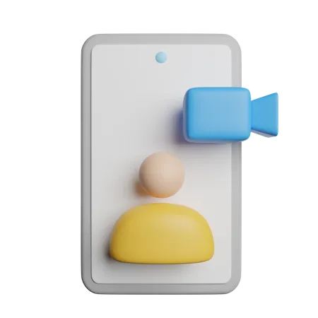 Video Call 3D Icon