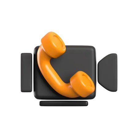 3 D Rendering Video Call Application Icon 3D Icon