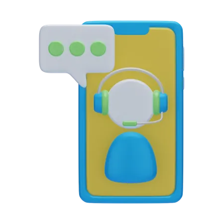 Video Call 3 D Customer Service 3D Icon