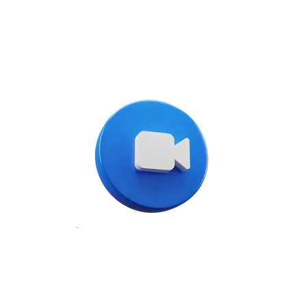 Video Call Meet  3D Icon