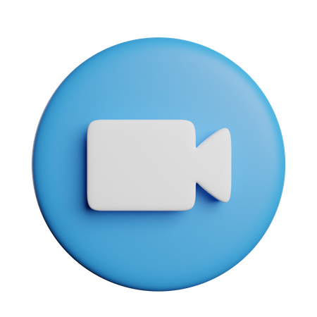 Video Call Sign 3D Icon