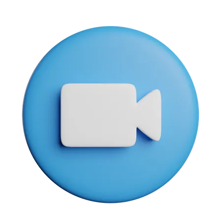 Video Call Sign 3D Icon