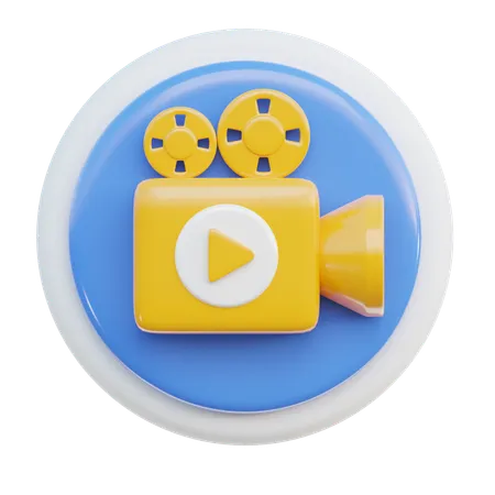 Video Camera 3 D Icon Which Can Be Used For Various Purposes Such As Websites Mobile Apps Presentation And Others 3D Icon