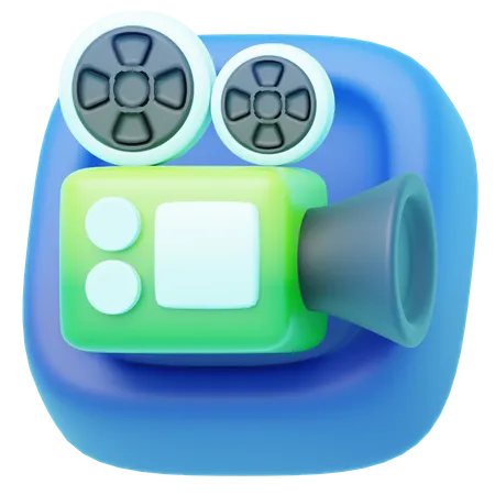 ビデオカメラ  3D Icon