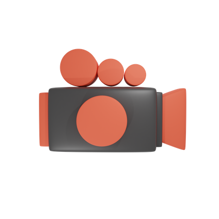 Video camera  3D Illustration