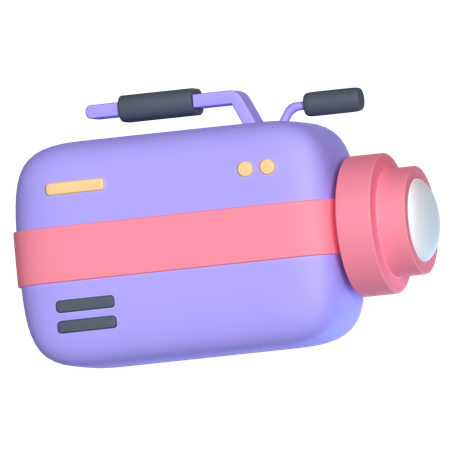 Video Camera  3D Icon