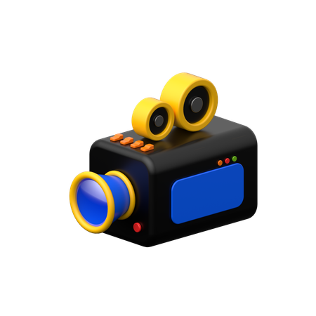 Video Camera  3D Icon