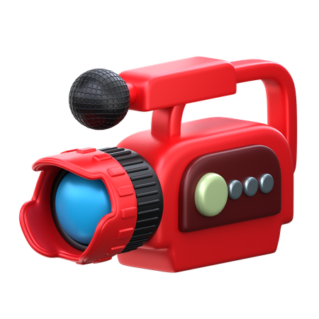 Video Camera  3D Icon