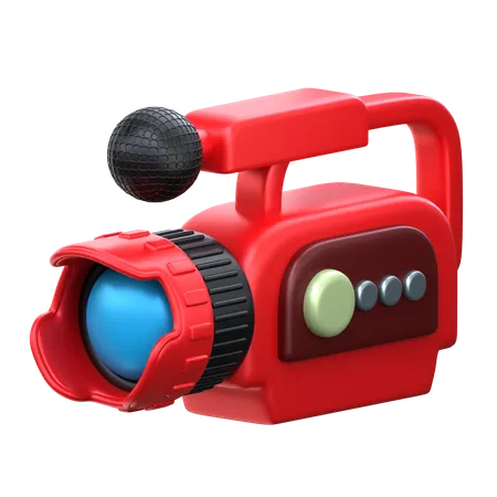 Video Camera  3D Icon