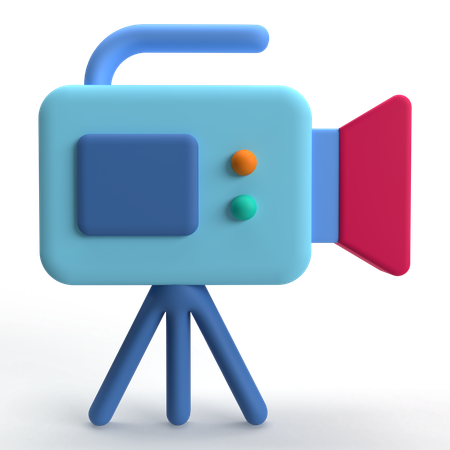 Video Camera  3D Icon