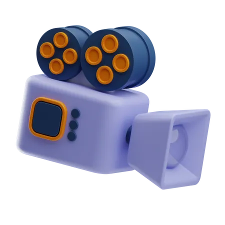 Video Camera  3D Icon