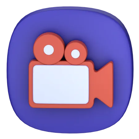 Video Camera  3D Icon