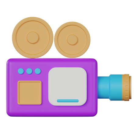 Video Camera  3D Icon