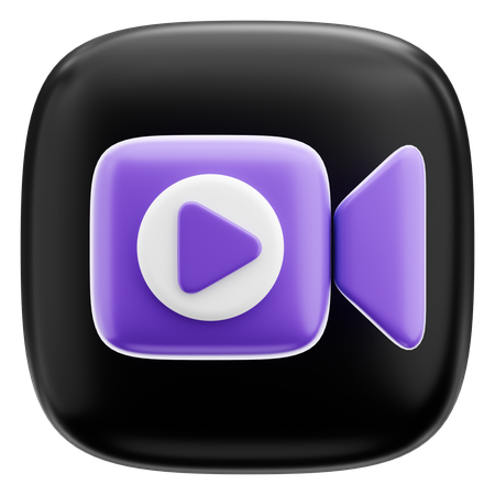 Video Camera  3D Icon