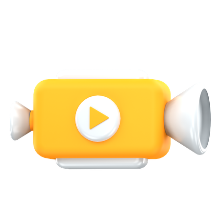 Video Camera  3D Icon