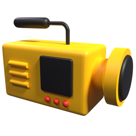 Video Camera  3D Icon