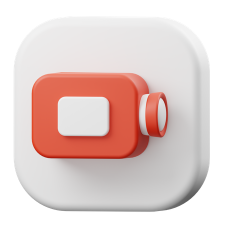 Video Camera  3D Icon