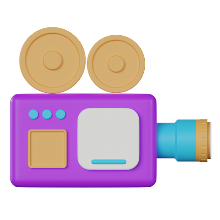 Video Camera  3D Icon