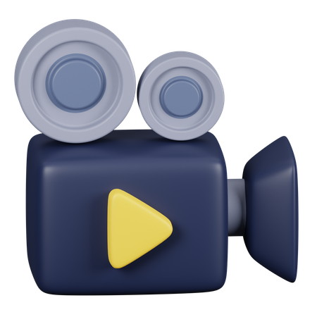 Video Camera 3D Icon