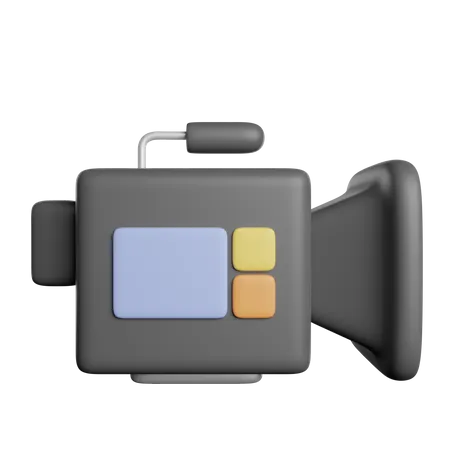Video Camera Recorder 3D Icon