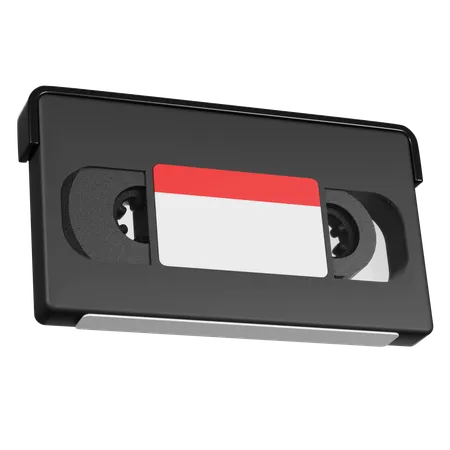 Retro Video Recording Cassette 3 D Render Icon 3D Icon