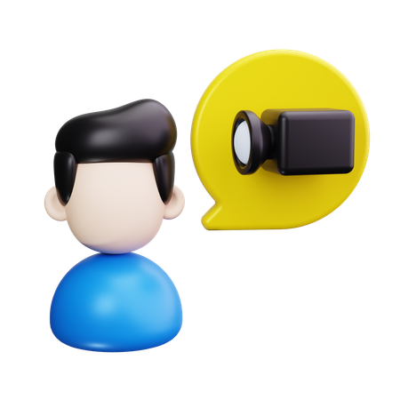 Video chamada  3D Icon