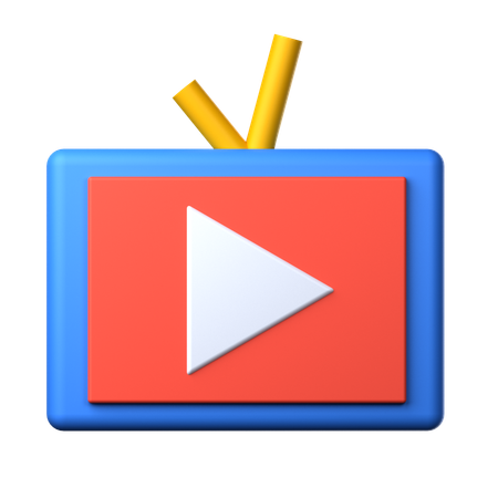 Video Channel  3D Icon