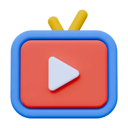 Video Channel  3D Icon