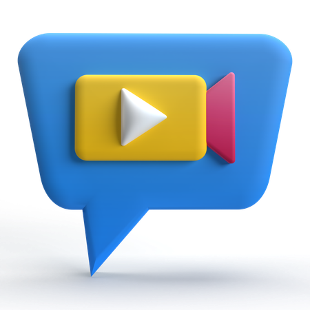 Videochat  3D Icon