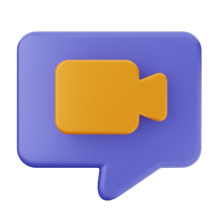 Videochat  3D Icon