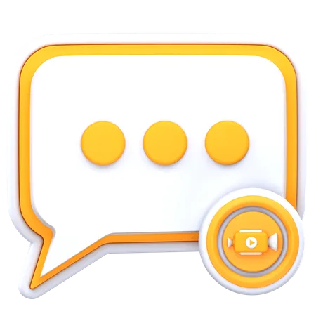 Videochat  3D Icon