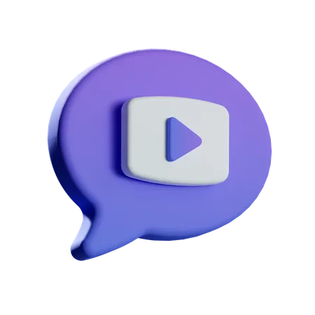 ビデオチャット  3D Icon