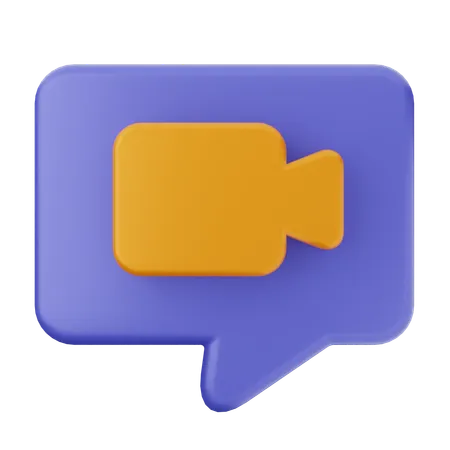 Video Chat  3D Icon