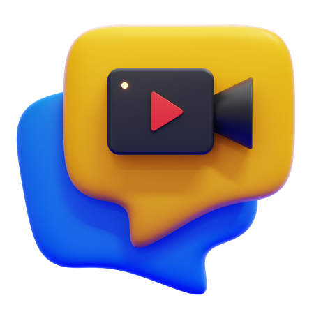 Video Chat  3D Icon