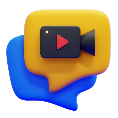 Video Chat  3D Icon
