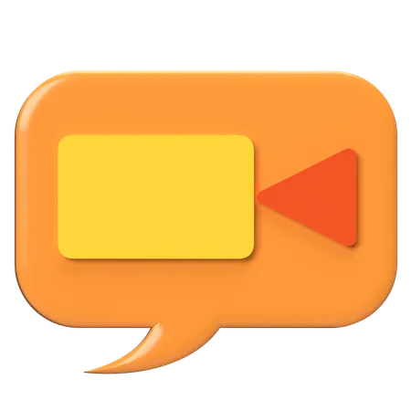 Video Chat  3D Icon