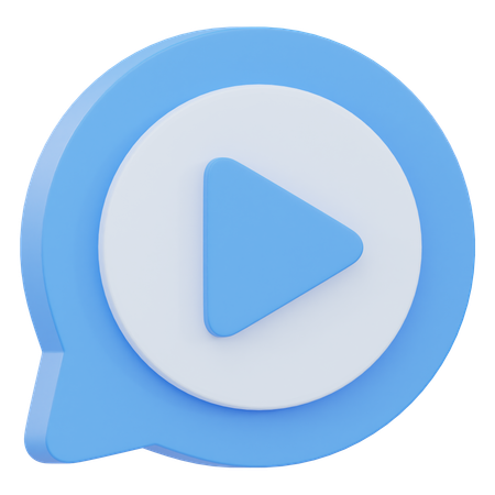 Video Chat  3D Icon