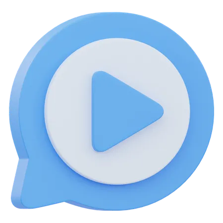 Video Chat  3D Icon