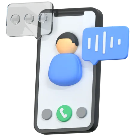 Video Chat  3D Icon