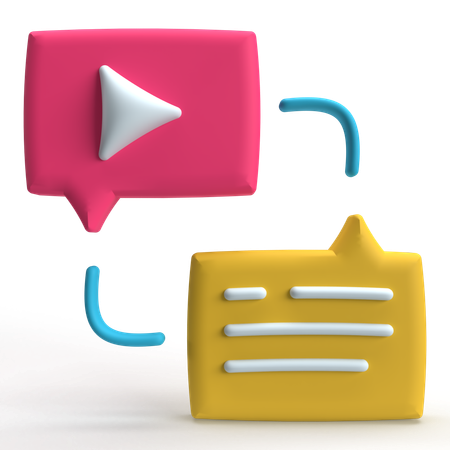 Video Chat  3D Icon