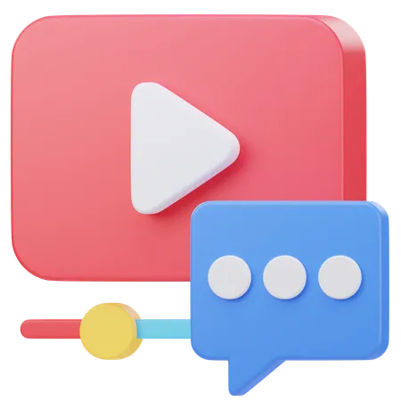 Video Chat  3D Icon