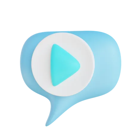 Video Chat  3D Illustration