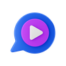 video-chat 3d logo