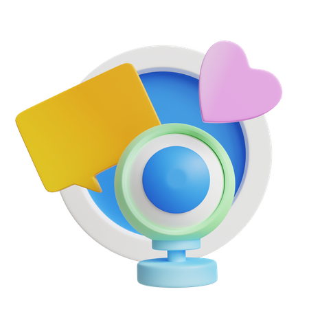 Video chat  3D Icon
