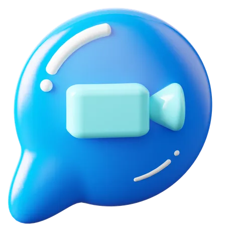 Video Chat 3D Icon