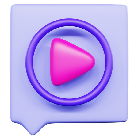 Video-Chat-Schnittstelle  3D Icon