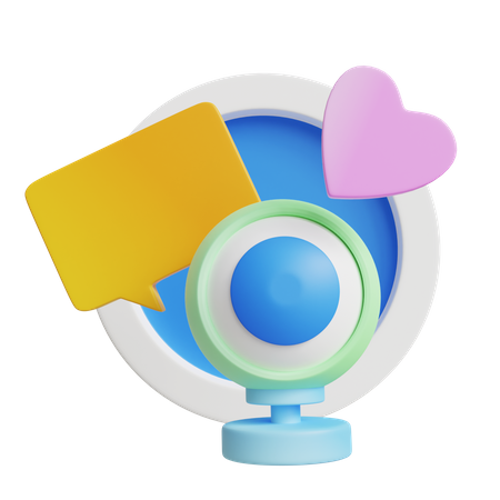 Video-Chat  3D Icon