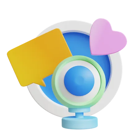 Video-Chat  3D Icon