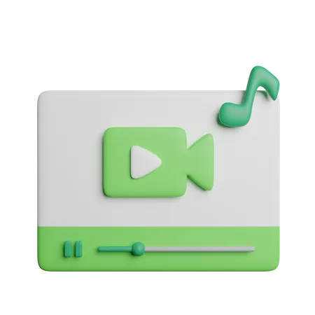 Video Clip  3D Icon