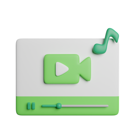Video Clip 3D Icon